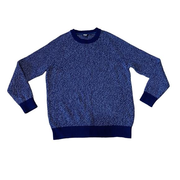 Lands' End Other - Lands’ End Drifter Men’s Knit Crew Neck Sweater in Navy/Marled Blue Size Large